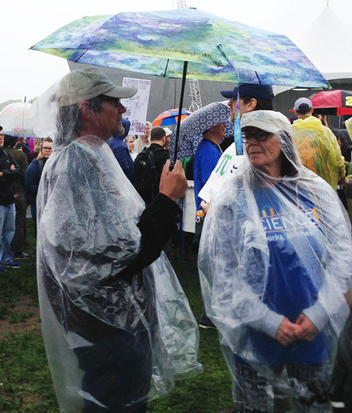 event-science-march-2017 Many ponchos were sold